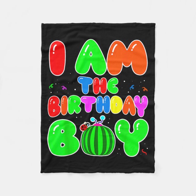 Manta Polar I Am The Birthday Boy Funny Watermelon Birthday Fa (Anverso)