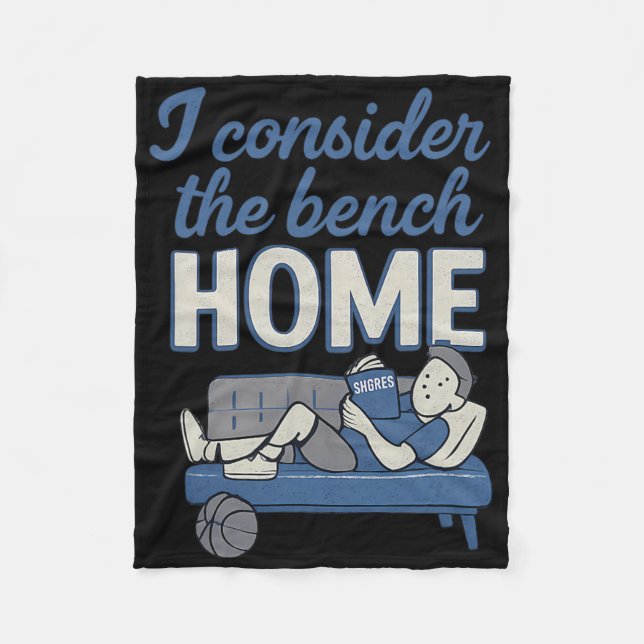 Manta Polar I Consider The Bench Home Sketll Fan Humor  (Anverso)