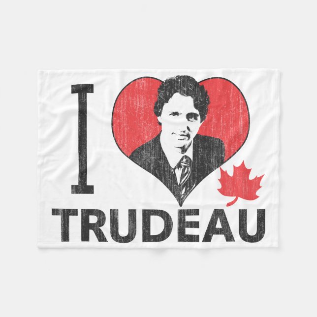 Manta Polar I corazón Trudeau (Frente (Horizontal))