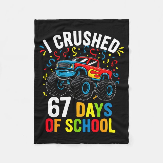 Manta Polar I Crushed 67 Days Of School Funny Six Seven Meme B (Anverso)