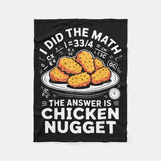 Manta Polar I Did The Math The Answer Is Chicken Nugget Funny  (Anverso)