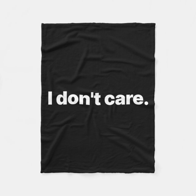 Manta Polar I Don't Care Long Sleeve  (Anverso)