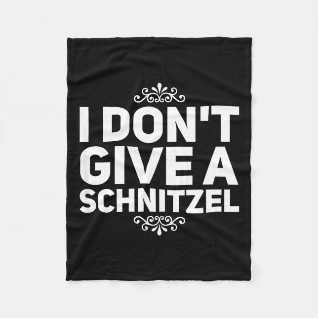Manta Polar I Don't Give A Schnitzel Shirt Funny German Tee  (Anverso)