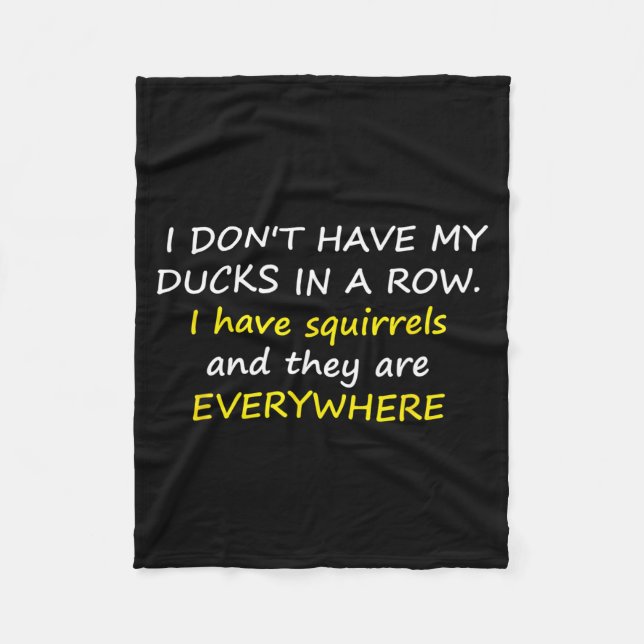 Manta Polar I Don't Have My Ducks In A Row.  (Anverso)