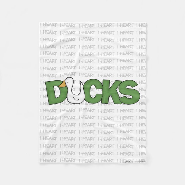 Manta Polar I Heart Ducks (Anverso)