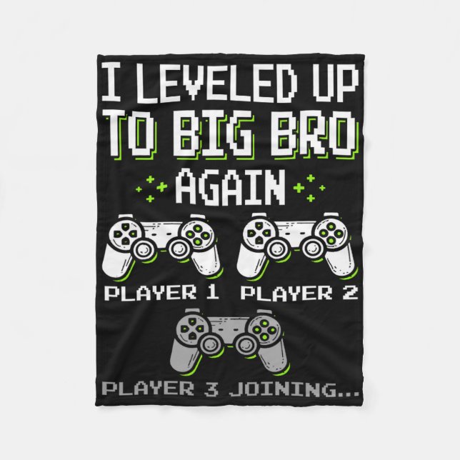 Manta Polar I Leveled Up To Big Bro Again Brother Gamer Funny  (Anverso)