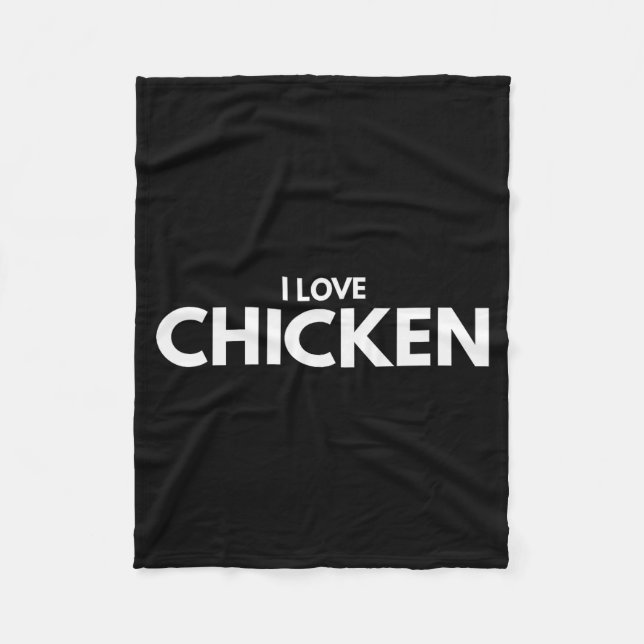 Manta Polar I Love Chicken Tee Shirt  (Anverso)