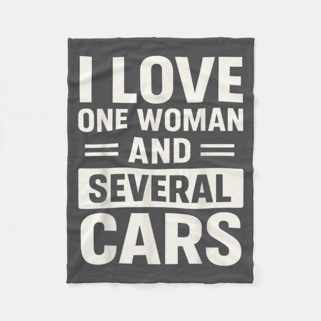 Manta Polar I Love One Woman And Several Funny Car Lover Husba (Anverso)
