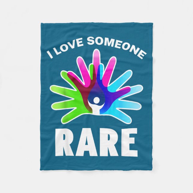 Manta Polar I Love Rare Disease Awareness Shirt - Rare Disease (Anverso)