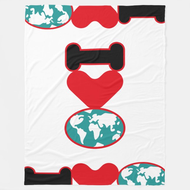 MANTA POLAR I LOVE THE WORLD BY MASANSER PIXELAT (Anverso)