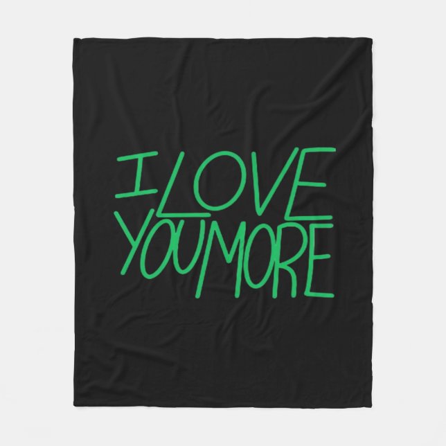 Manta Polar I Love You More Refined Aesthetic  (Anverso)
