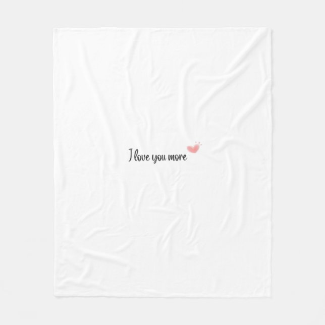 Manta Polar I Love You More Timeless Classic Style  (Anverso)