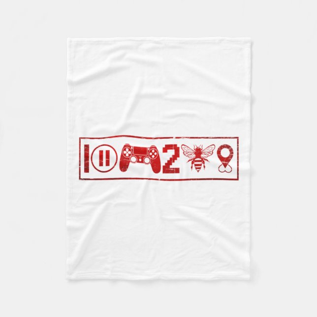 Manta Polar I Paused My Game To Be Here Funny Gamer Boys Men V (Anverso)