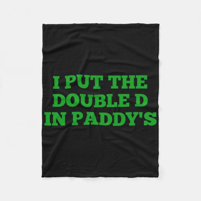 Manta Polar I Put The Double D In Paddy's Funny Irish Patricks (Anverso)