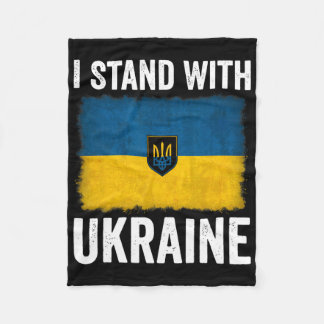 Manta Polar I Stand With Ukraine Support Ukraine Ukrainian Fla