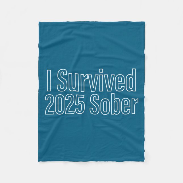 Manta Polar I Survived 2025 Sober Recovery Design  (Anverso)