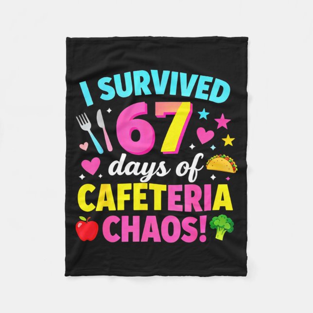Manta Polar I Survived 67 Days Of Cafeteria Chaos Meme  (Anverso)