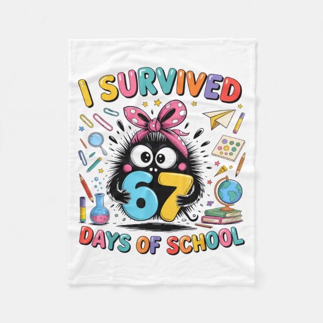 Manta Polar I Survived 67 Days Of School  (Anverso)