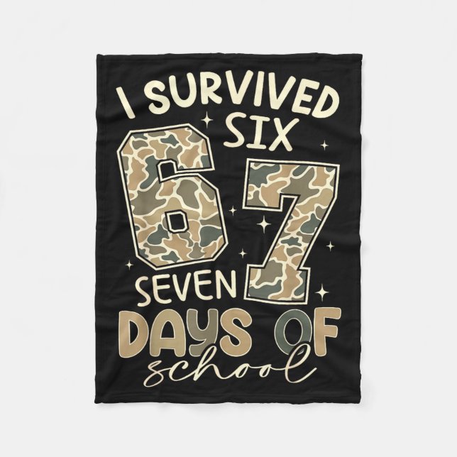 Manta Polar I Survived 67 Days Of School Funny Meme Teacher St (Anverso)