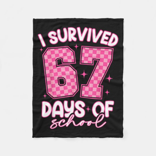 Manta Polar I Survived 67 Days Of School Funny Meme Teacher St (Anverso)