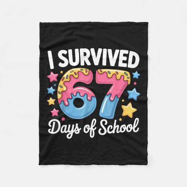 Manta Polar I Survived 67 Days Of School Funny Teacher Back To (Anverso)