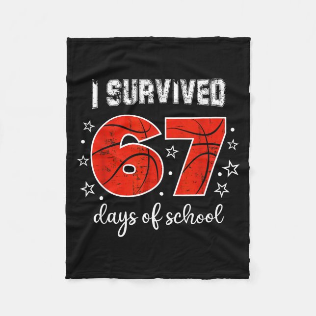 Manta Polar I Survived 67 Days Of School Six Seven Meme Studen (Anverso)