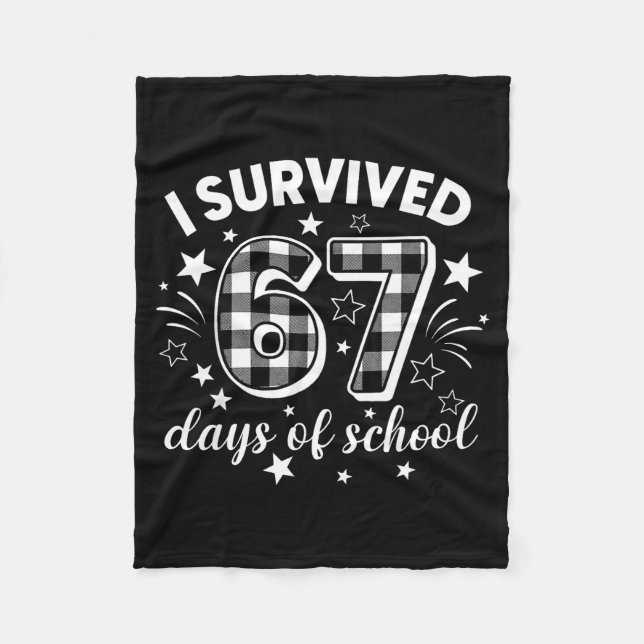 Manta Polar I Survived 67 Days Of School Six Seven Meme Studen (Anverso)