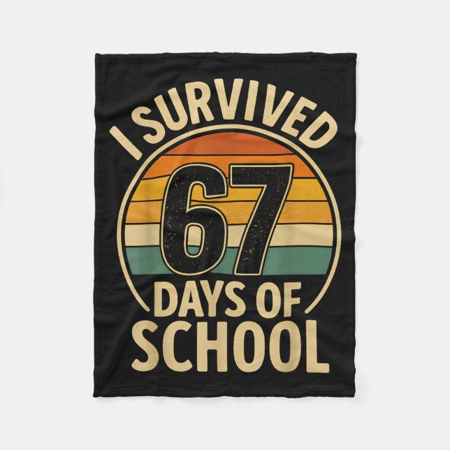 Manta Polar I Survived 67 Days Of School Six Seven Meme Studen (Anverso)