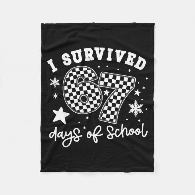 Manta Polar I Survived 67 Days Of School Students Teachers 100 (Anverso)