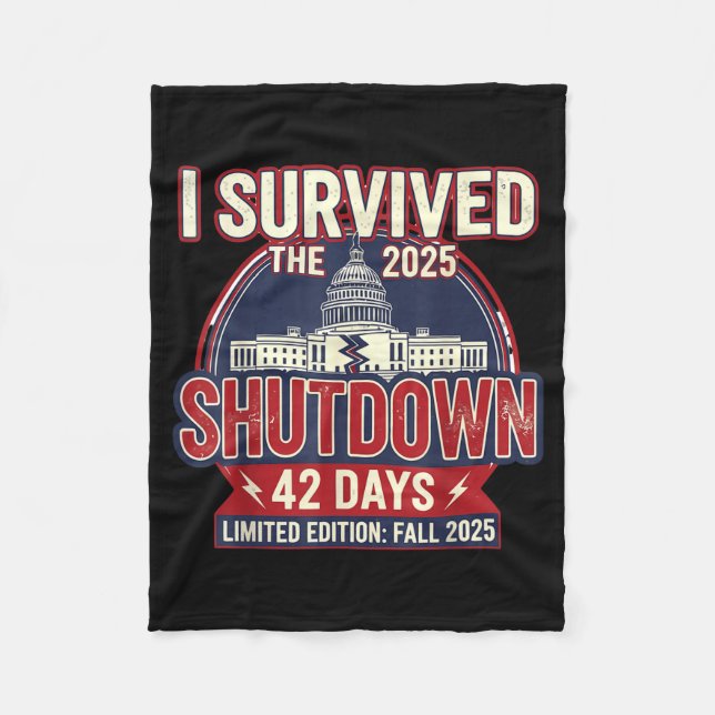 Manta Polar I Survived The 2025 Shutdown Funny Litical Quote  (Anverso)