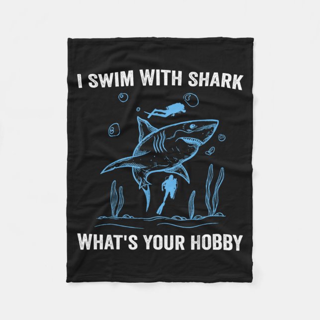 Manta Polar I Swim With Shark, What's Your Hobby, Funny Scuba  (Anverso)