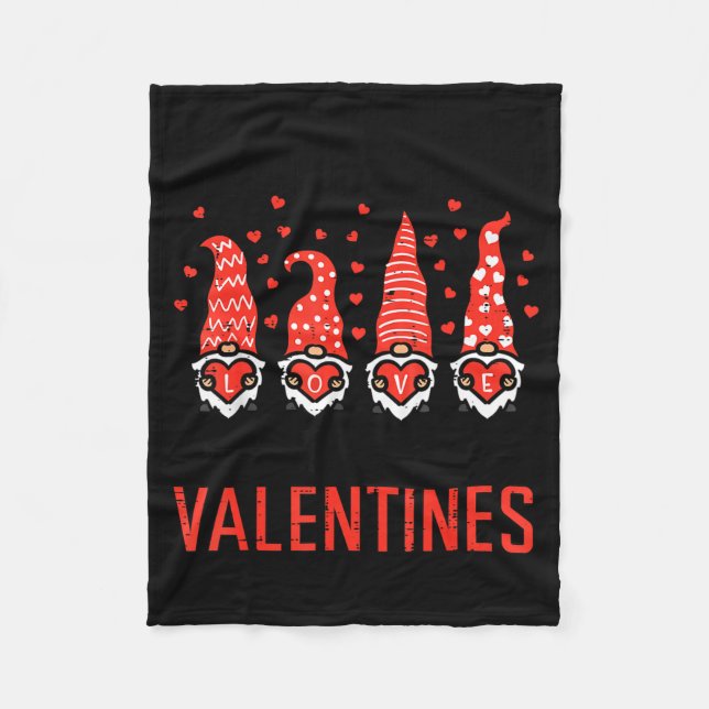 Manta Polar I Teach Cutest Little Valentines Gnomes Love Teach (Anverso)