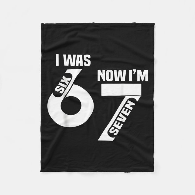 Manta Polar I Was 6 Now I'm 7 Funny 7th Birthday Funny Six Sev (Anverso)