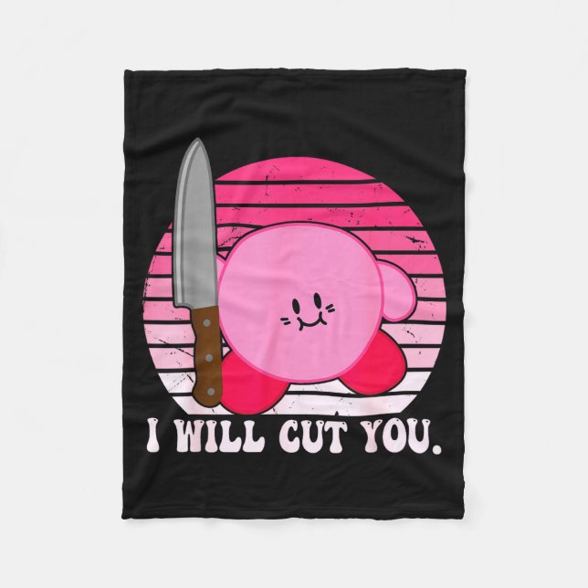 Manta Polar I Will Cut You Funny Quote  (Anverso)