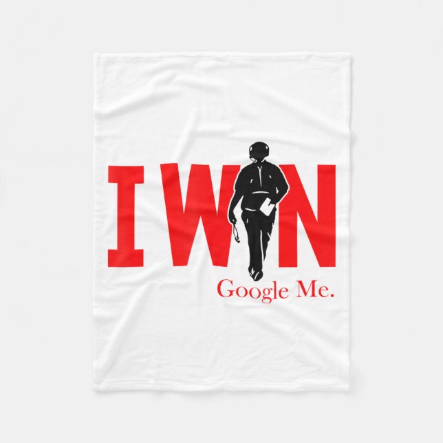 Manta Polar I Win Google Me Motivational Confidence Shirt  (Anverso)