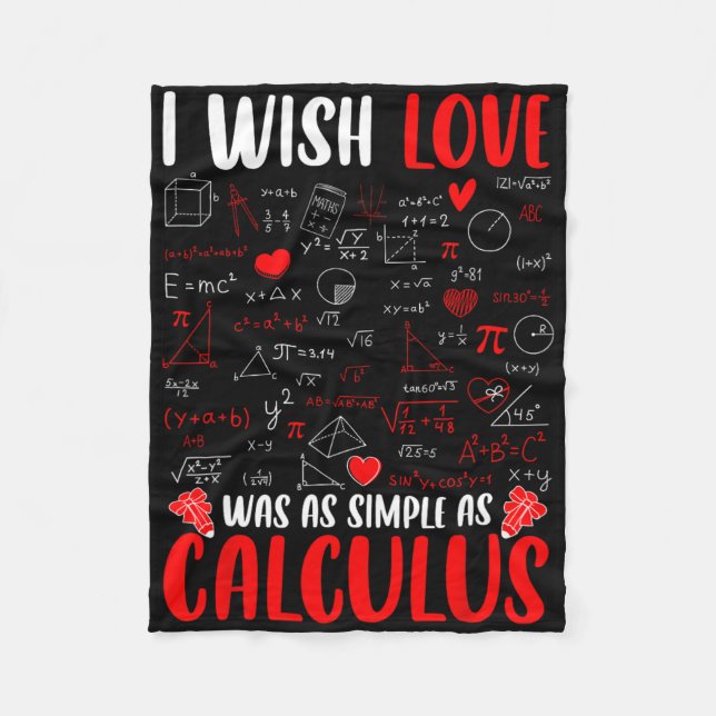 Manta Polar I Wish Love Was As Simple As Calculus Math Teacher (Anverso)