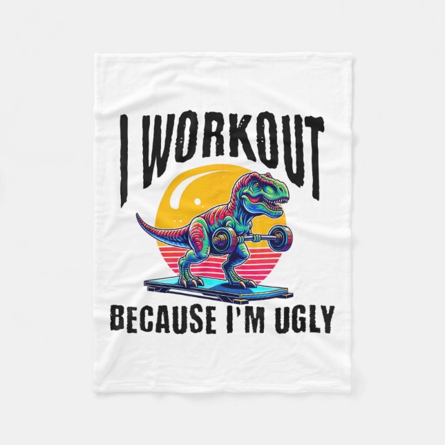 Manta Polar I Workout Because I'm Ugly Motivational  (Anverso)