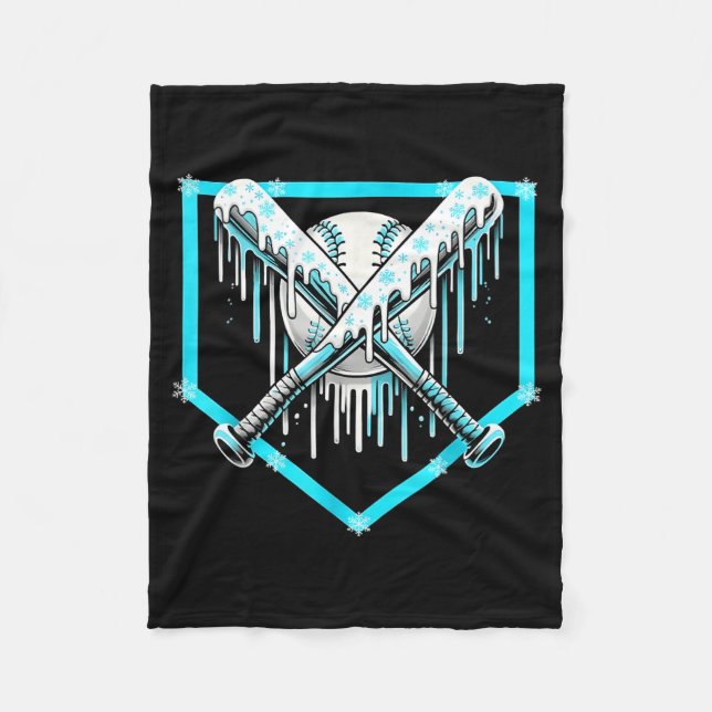 Manta Polar Ice Cream Baseball Drip Home Plate Bats Cool For B (Anverso)