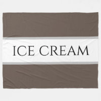 ICE CREAM Chocolate Brown Vanilla Rayas blancas