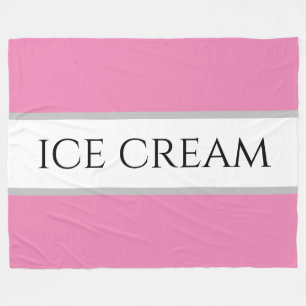 Manta Polar ICE CREAM Divertido estilizado rayas de Carreras b