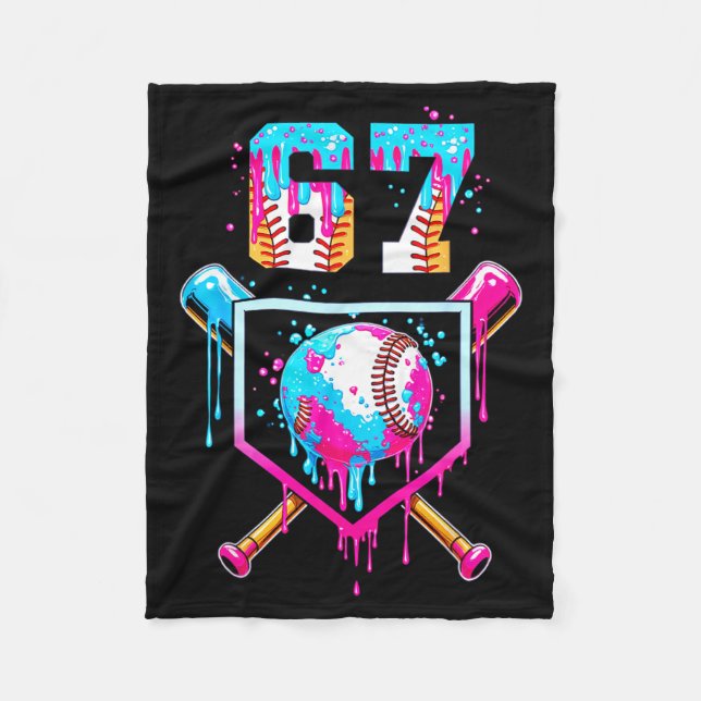 Manta Polar Ice Cream Dripng Boys Baseball Drip Fun 6 7 Six Se (Anverso)