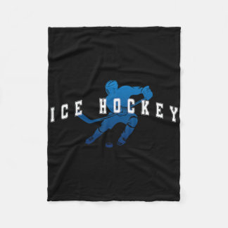 Manta Polar Ice Hockey Player Team Blue Varsity Text