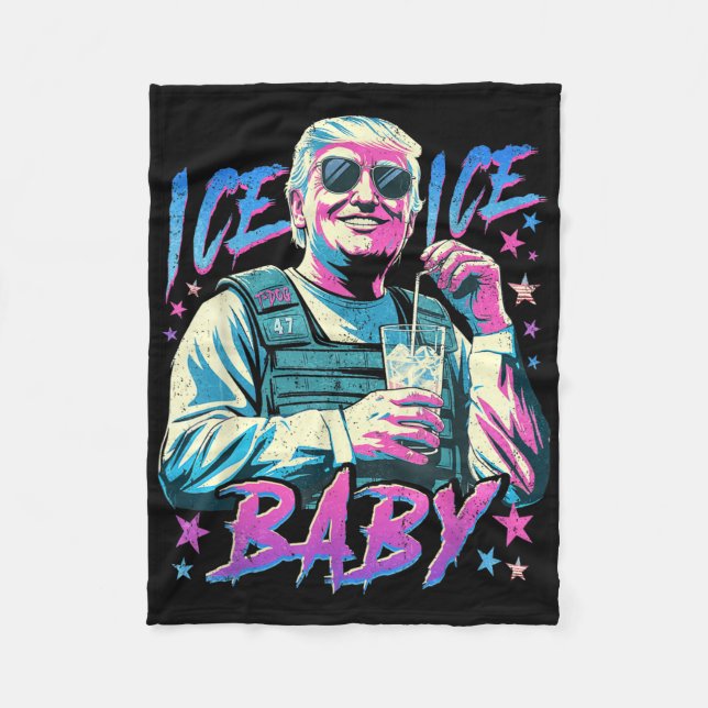 Manta Polar Ice Ice Baby Ice Enjoy An Ice Cold Gl Of Deportati (Anverso)