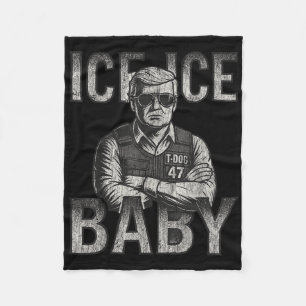 Manta Polar Ice Ice Baby Retro Divertido Trump