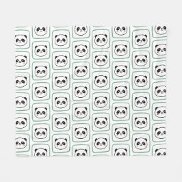 Manta Polar Icono gráfico minimalista de cabeza de panda