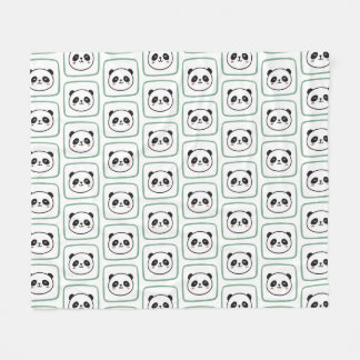 Manta Polar Icono gráfico minimalista de cabeza de panda