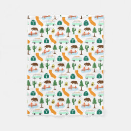 Manta Polar Iconos de California