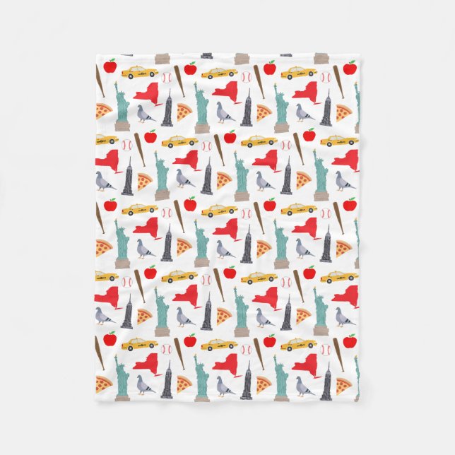 Manta Polar Iconos de Nueva York (Anverso)