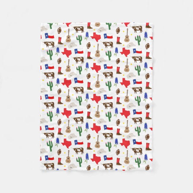 Manta Polar Iconos de Texas (Anverso)