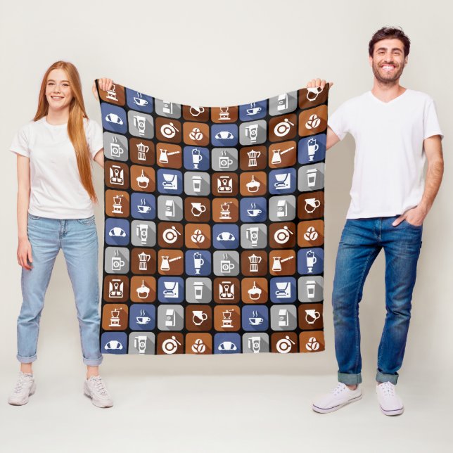 Manta Polar Iconos gráficos de café (In situ)